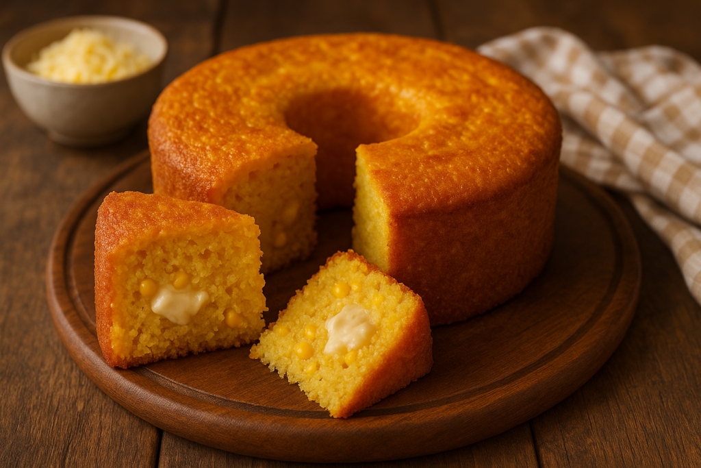 bolo de milho com queijo
