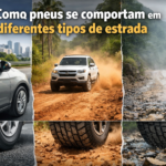 como pneus se comportam em diferentes tipos de estrada